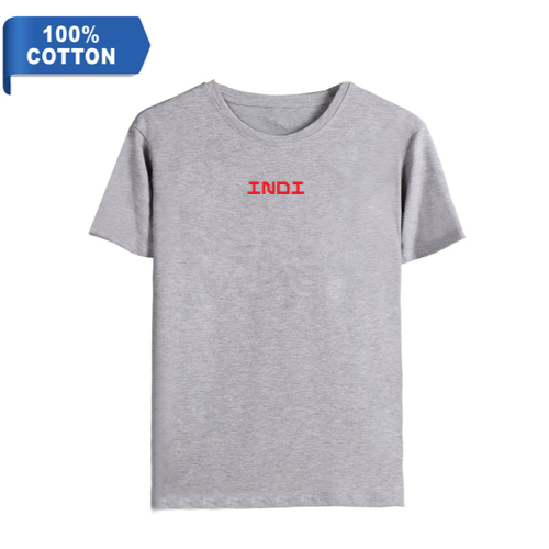 Small INDI 100 Percent Cotton Personalized Unisex T-shirt