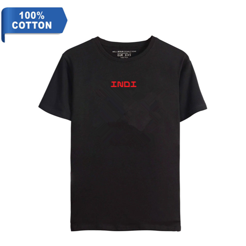 Small INDI 100 Percent Cotton Personalized Unisex T-shirt