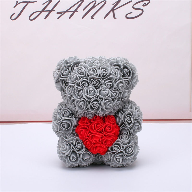 Gift Rose Bear Eternal Flower Rose Teddy Bear PE Foam Bear 25cm - 40cm Valentines Day Mother's Day Special Gift(s)